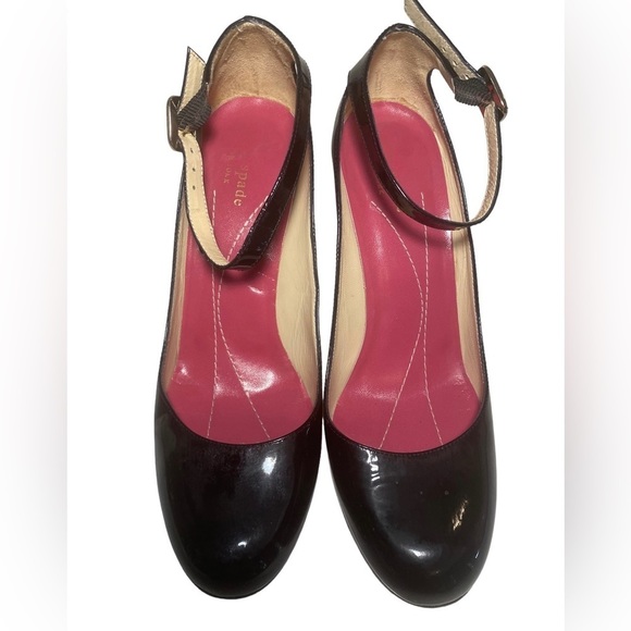Kate Spade New York Patent Leather Pumps with Ankle Strap. - Picture 2 of 8
